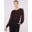 Plaid Long Chiffon Sleeve Boat Neck Top