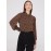Animal Print Chiffon Volume Sleeve Blouse