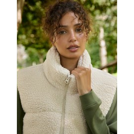 High Collar Sherpa Vest