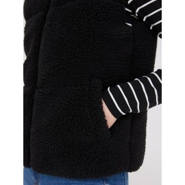 High Collar Sherpa Vest
