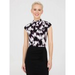 Colour Wash Funnel Neck Top