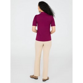 Short Sleeve Tie-Neck Top
