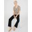 Printed Textured V-Neck Top With Smocked Bottom Band