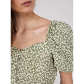 Floral Print Peplum Blouse
