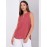 Sleeveless Textured Split Neck Top