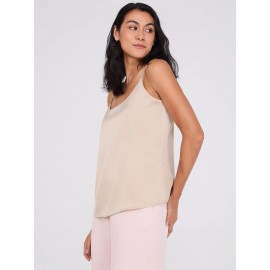 Satin Scoop Neck Tank Top