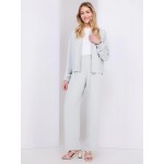 4-Button Wide Leg Pants