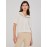 Eyelet V-Neck Top With Balloon Sleeves