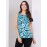 Sleeveless Floral Print High-Low Top