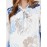 Floral Print 3/4 Sleeve Bow Top