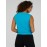 Sleeveless Cowl Neck Top With Bottom Band